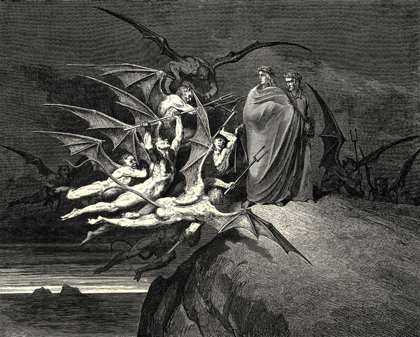 The Inferno written by Dante