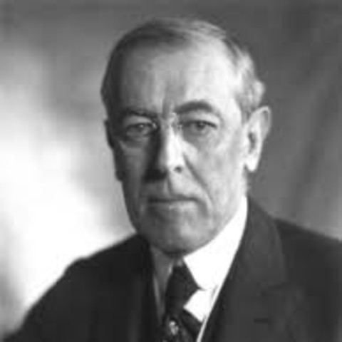 Woodrow Wilson elected as 28th president