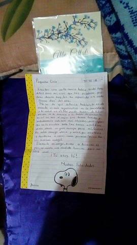 "Y me has dejado de escribir"