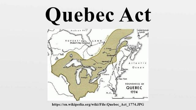 The Quebec Act plus more Coercive Acts