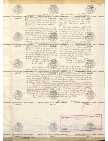 Tratado para la Demarcación de Límites, celebrado entre los Estados-Unidos Mexicanos y los Estados Unidos de América