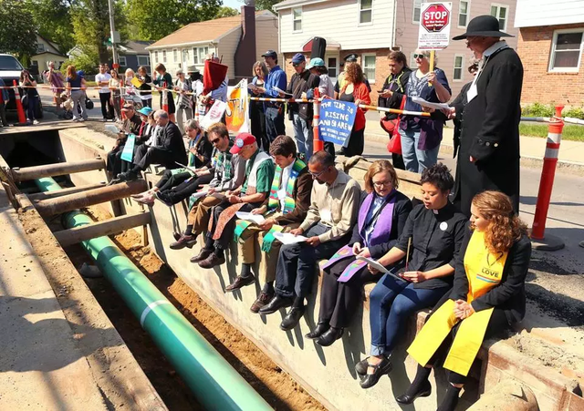 Enegrgy Members at the Pipeline Construction Site