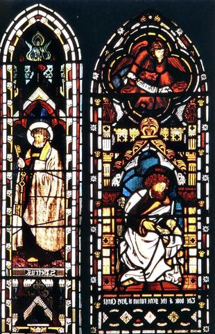 W. Morris e Ph. Webb, Vetrata, Southgate, 1862