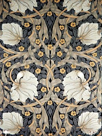 W. Morris, Carta dipinta, 1876