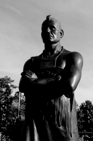 Wahunsenaca ställer Smith mot väggen