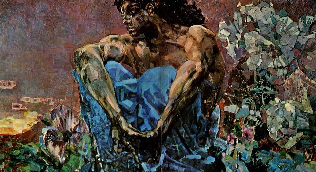 M. A. Vrubel’, Il demone seduto, 1890