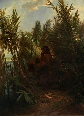 A. Böcklin, Pan nel canneto, 1858