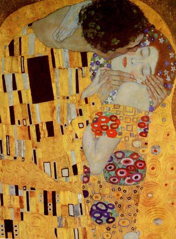 G. Klimt, Il bacio, 1907-1908