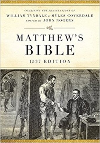 Matthews Bible Printed