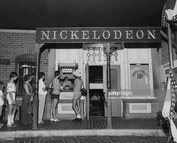 The attraction of nickelodeon theaters