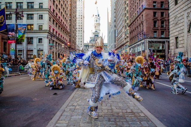 Mummers Run on the Streets