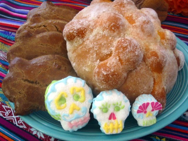 Eating Pan de Muertos