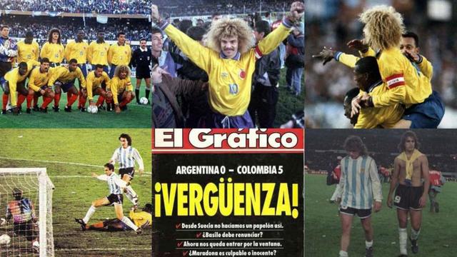 Colombia 5 - Argentina 0 En el monumental