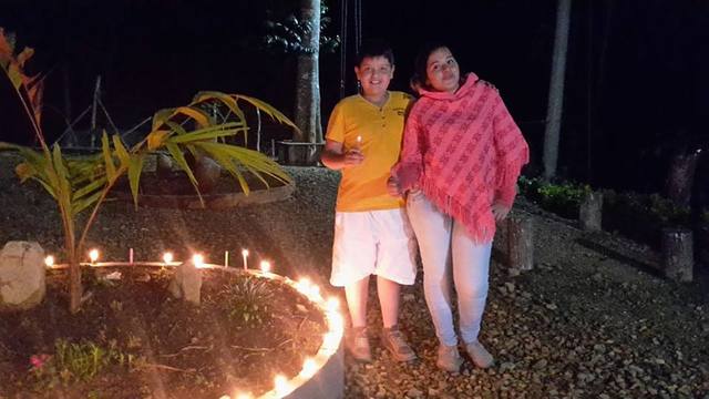 dia de velitas en nuestra finca