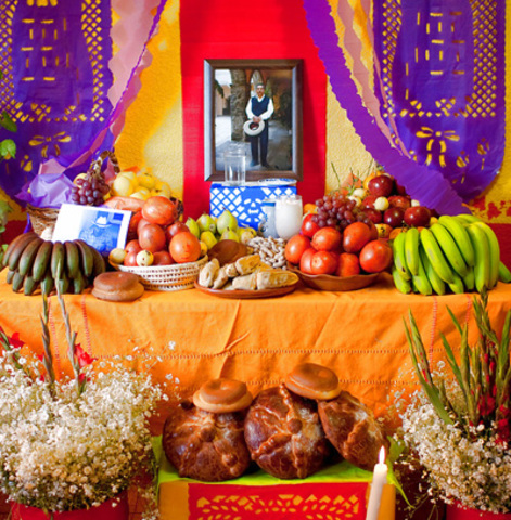 The children's altars are put up