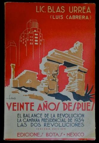 Ejemplo de Transición Luis Cabrera, Veinte años después