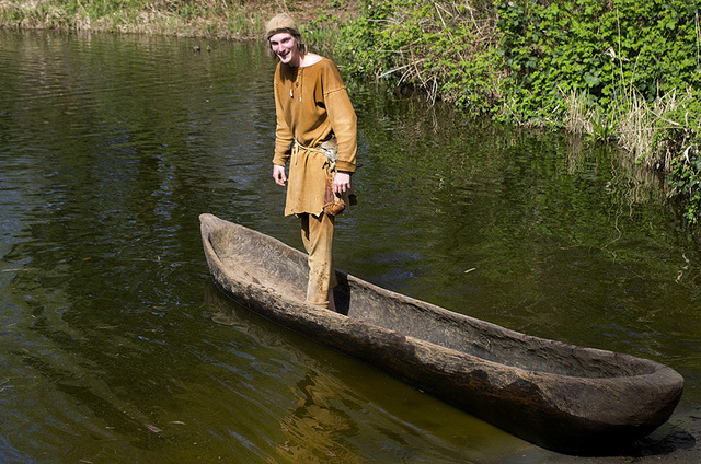 Ze maakten boomstam kano's