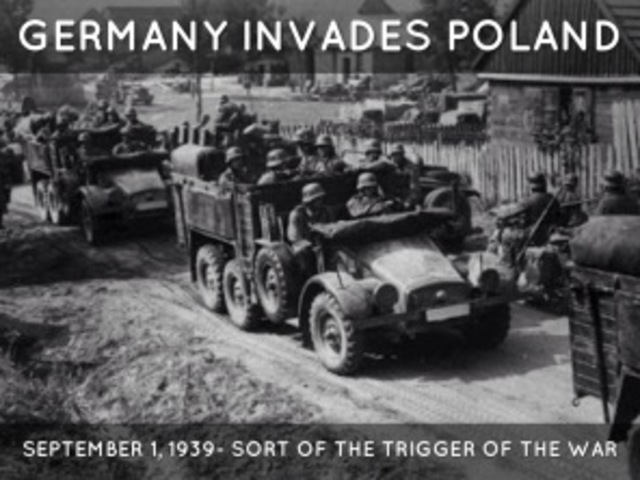 Germany invades Poland, initiating World War II in Europe