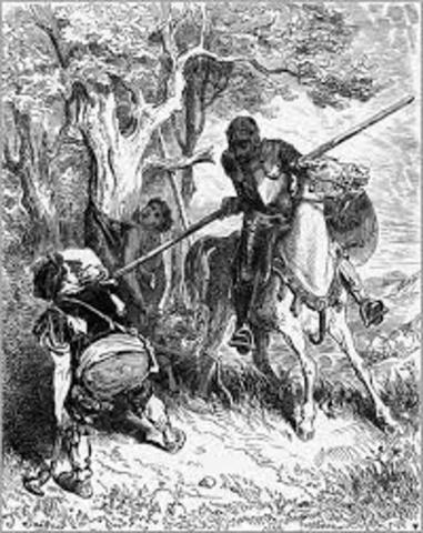 (4) El Quijote defiende al criado maltratado