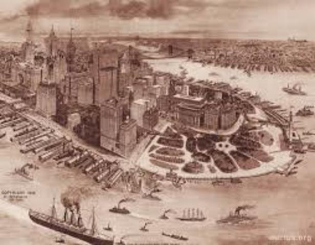 Dutch settle on Manhattan Island