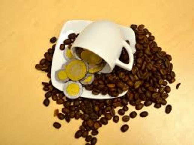 Crisis por los grandes recursos   que entraban  por concepto del café.
