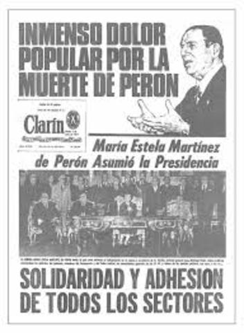 MUERE PERÓN