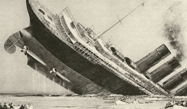 Lusitania is sunk by U-boats