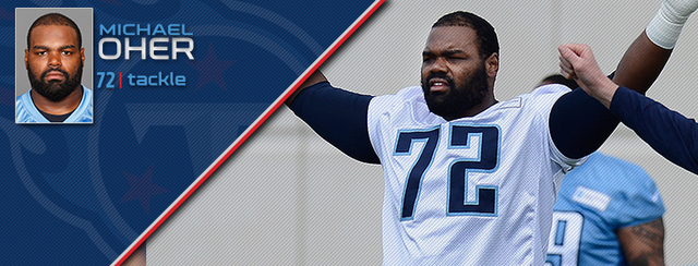 Michael Oher signs for the Tennessee Titans