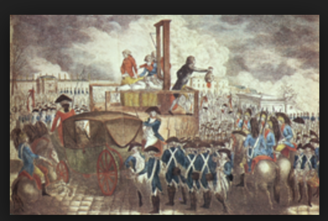 King Louis XVI is beheaded