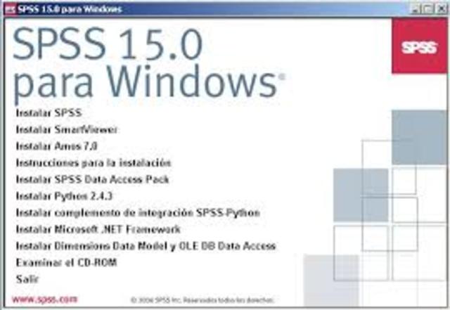 •	SPSS 15.0.1