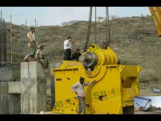 Introducción de pisones y de arrastre para la minería