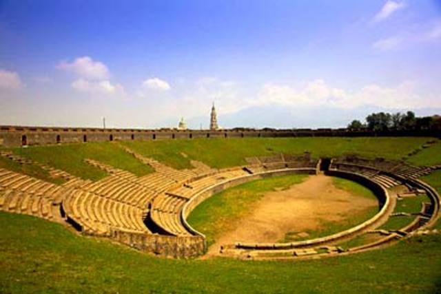 The amphitheatre of Pompeii
