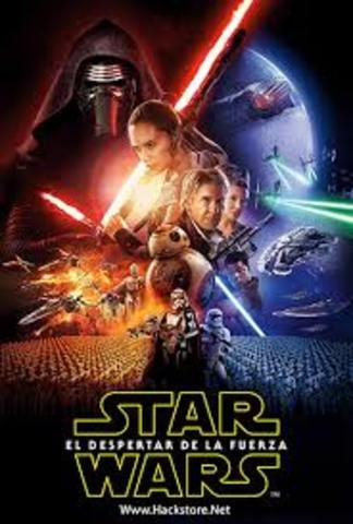 Star Wars: el despertar de la fuerza.