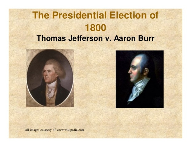 Thomas Jefferson was elected president
