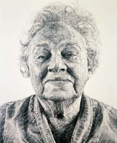 Fanny (Fingerpainting) - Chuck Close