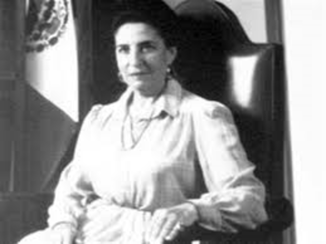 Griselda Álvarez Ponce de León es la primera gobernadora del Edo. de Colima