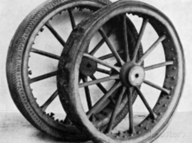 First Pneumatic Car Tire Invented