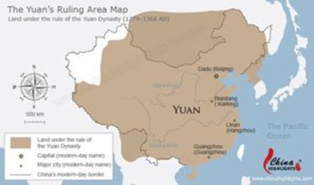 The end of the Yuan dynasty