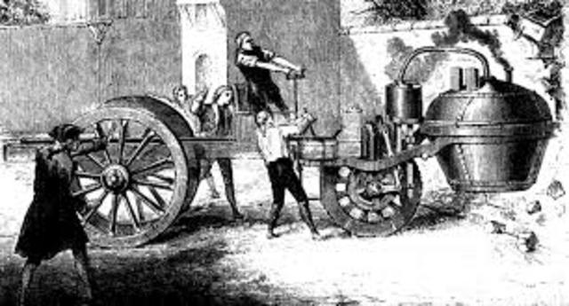 First self-propelled road vehicle invented by Nicolas Joseph Cugnot