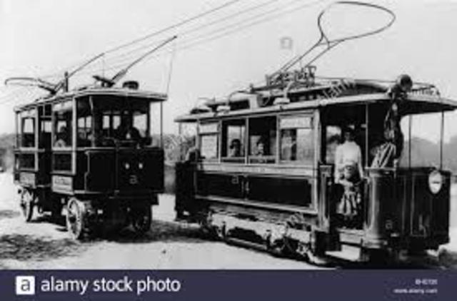 First electric tram (in Germany)