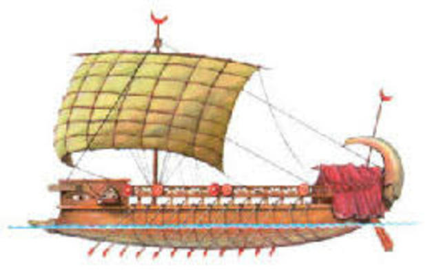 Invention of the sailboat