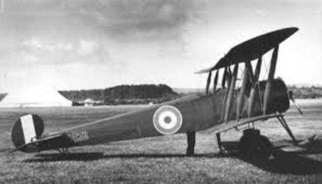 The first plane in action