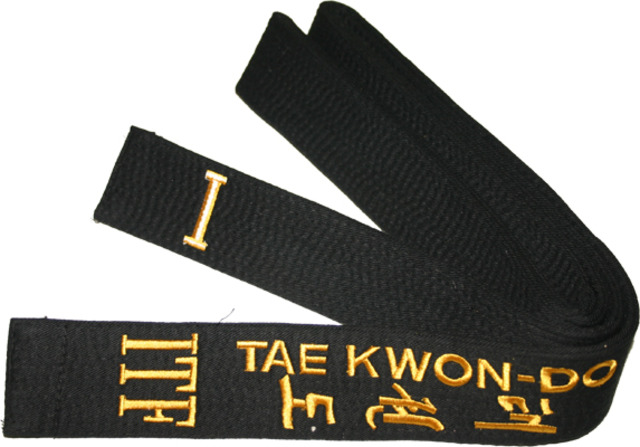 recived my black belt in Tae Kwon Do