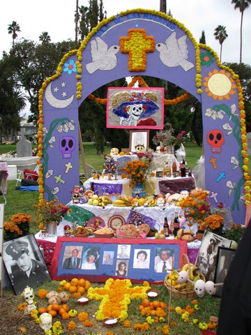 What is placed on the children's altars