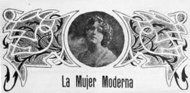 Hermila Galindo. Fundo la Revista "Mujer Moderna",