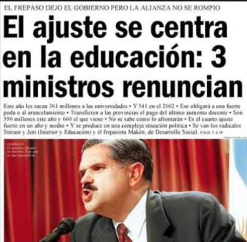 Asume López Murphy el Ministerio de Economía