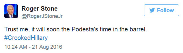 Roger Stone twitter prediction