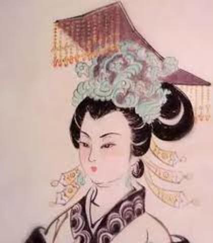 Lady/Empress Wu is taken out of a Buddhist nunnery by Gaozong.