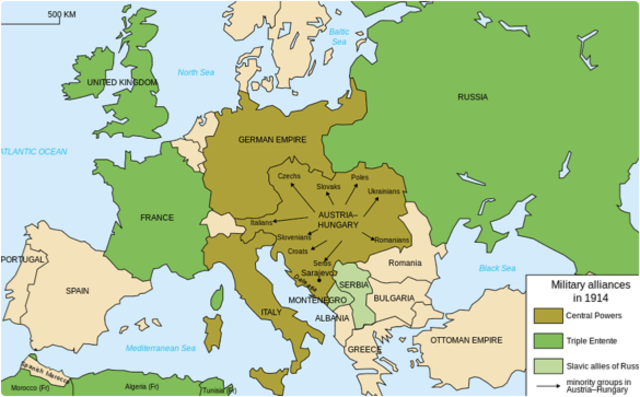 Britan, Austria, and Russia form an alliance