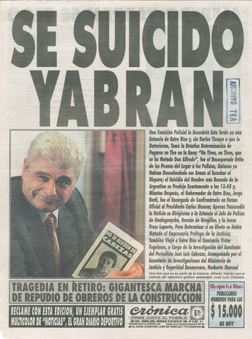 Suicido de Yabrán